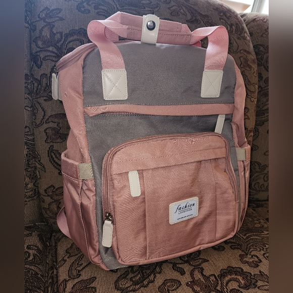 LoveVook Handbags - Pink and Gray Lovevook Backpack